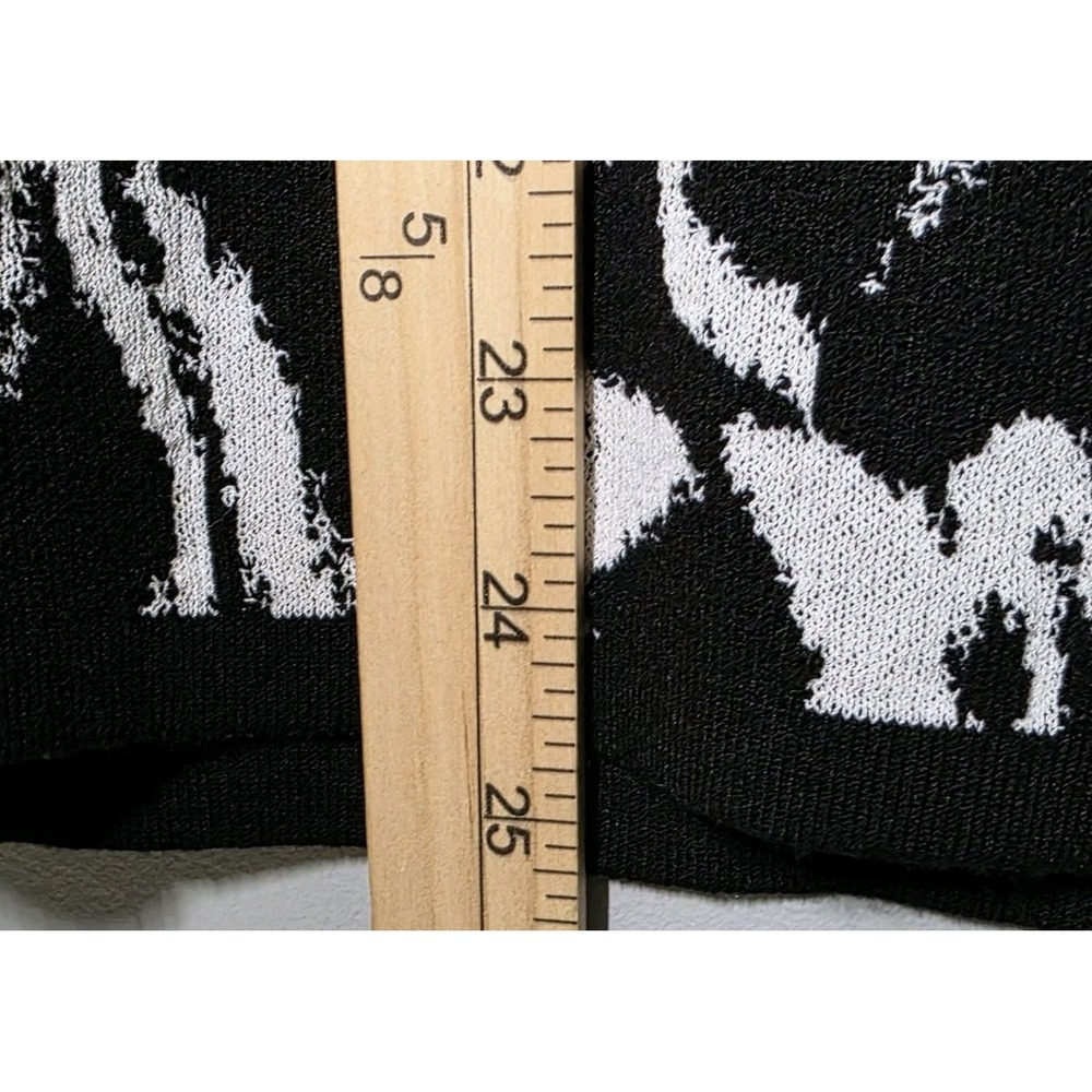 White House Black Market Knit Mock  Beaded Neck Brushed Halter Top Size Large - Picture 7 of 8